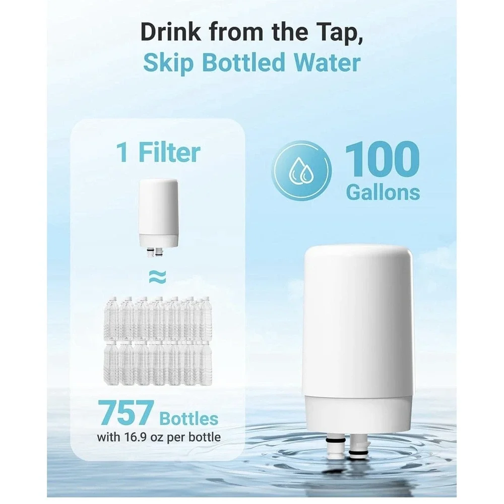 AquaCrest Faucet Filter Replacement 2 Pack for Brita®  NSF Certified Filter